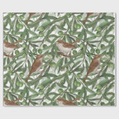 Nachtingales in de olijfboom cadeaupapier (Vlak)
