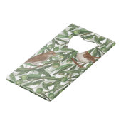 Nachtingales in de olijfboom creditkaart flessenopener (Achterkant Gekanteld)