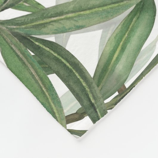 Nachtingales in de olijfboom fleece deken (Hoek)