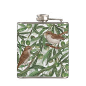 Nachtingales in de olijfboom heupfles (Achterkant)