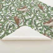 Nachtingales in de olijfboom sherpa deken (3/4)