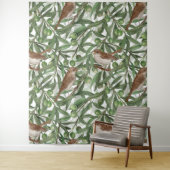 Nachtingales in de olijfboom wandkleed (In situ)