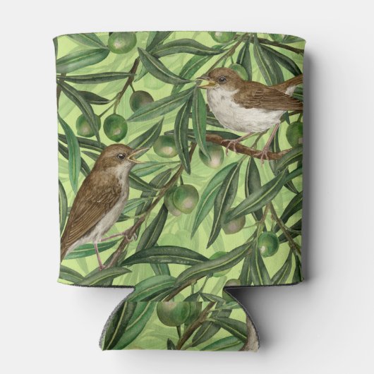 Nachtingales van de olijfboom 2 blikjeskoeler (Achterkant)