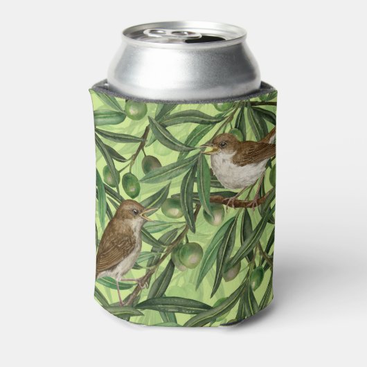 Nachtingales van de olijfboom 2 blikjeskoeler (Blikje Achterkant)