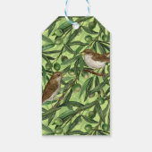 Nachtingales van de olijfboom 2 cadeaulabel (Achterkant)