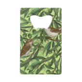 Nachtingales van de olijfboom 2 creditkaart flessenopener (Achterkant)