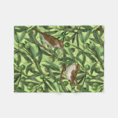 Nachtingales van de olijfboom 2 fleece deken (Voorkant (Horizontaal))