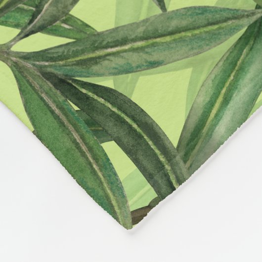 Nachtingales van de olijfboom 2 fleece deken (Hoek)