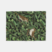 Nachtingales van de olijfboom 3 fleece deken (Voorkant (Horizontaal))