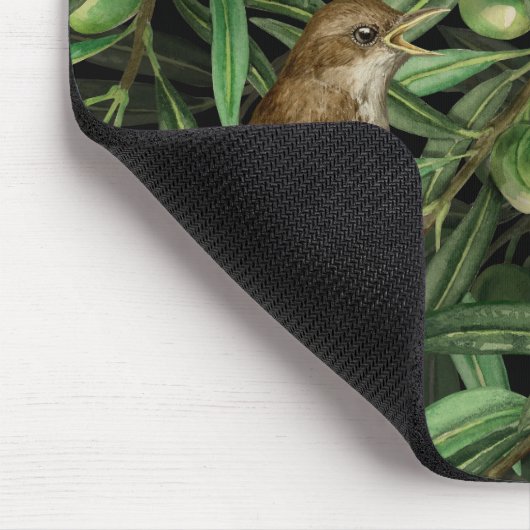 Nachtingales van de olijfboom 3 muismat (Hoek)