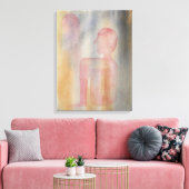 Nachtjes rode maan Waterverf afdrukken (Insitu (Woonkamer))