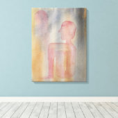 Nachtjes rode maan Waterverf afdrukken (Insitu (Houten vloer))