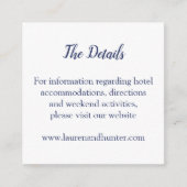 Nachtkaart Nautische Zeilboot Informatiekaartje (Voorkant)