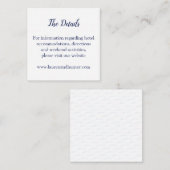 Nachtkaart Nautische Zeilboot Informatiekaartje (Voorkant / Achterkant)