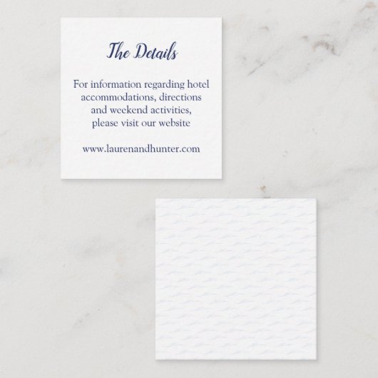 Nachtkaart Nautische Zeilboot Informatiekaartje (Voorkant / Achterkant)