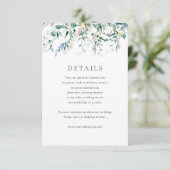 Nachtkaart voor Waterverf van wilde bloemen Kaart (Staand voorkant)