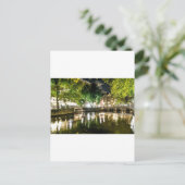 nachtkanaal in Amsterdam, Nederland Briefkaart (Staand voorkant)