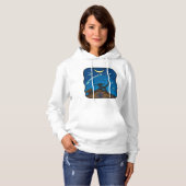Nachtkat op een Dak Hoodie (Voorkant volledig)