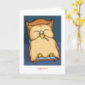 Nachtkoorts Kaart (Gele Bloem)