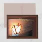 Nachtlamp Kandlicht HOPE voor JAPAN-foto Briefkaart (Voorkant / Achterkant)