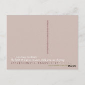 Nachtlamp Kandlicht HOPE voor JAPAN-foto Briefkaart (Achterkant)