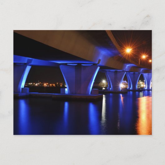 Nachtlampen in Miami - Briefkaart (Voorkant)