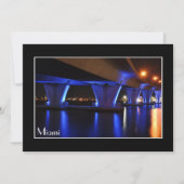 Nachtlampen in Miami - Uitnodiging (Voorkant)