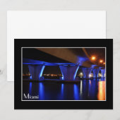 Nachtlampen in Miami - Uitnodiging (Voorkant / Achterkant)