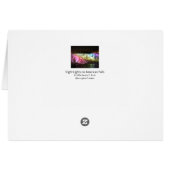 Nachtlampje op Amerikaans Herfst Wenskaart (Achterkant Horizontaal)