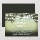 Nachtlampjes Cocktail Party uitnodiging (Voorkant / Achterkant)