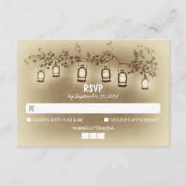 Nachtlampjes - Lantaarns Rustieke bruiloft RSVP Ka Kaartje