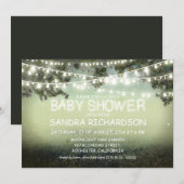 Nachtlampjes leuke BABY SHOWER uitnodigingen (Voorkant / Achterkant)