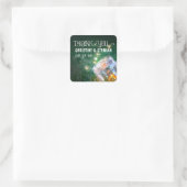 Nachtlampjes Mason Jar trouwstickers Vierkante Sticker (Tas)