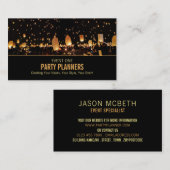 Nachtlampjes, partijgebeurtenisplanner visitekaartje (Voorkant / Achterkant)