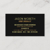 Nachtlampjes, partijgebeurtenisplanner visitekaartje (Achterkant)