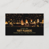 Nachtlampjes, partijgebeurtenisplanner visitekaartje (Voorkant)
