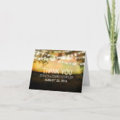 Nachtlampjes rustiek bedankjes bedankkaart (Voorkant)