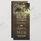 Nachtlampjes sterrenboom bruiloft programma's (Voorkant / Achterkant)