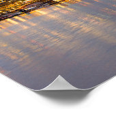 Nachtlampjes van Victoria Harbor Poster (Hoek)