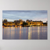 Nachtlampjes van Victoria Harbor Poster (Voorkant)