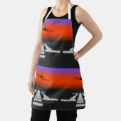 Nachtlanding vliegtuig schort (Insitu)