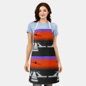 Nachtlanding vliegtuig schort (Gedragen)