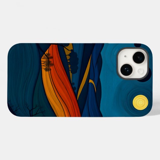 Nachtlandschapskunst Case-Mate iPhone Case (Achterkant (horizontaal))