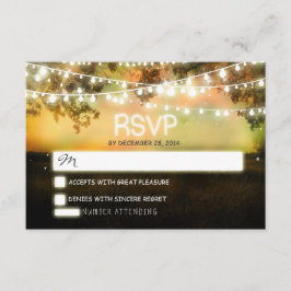 Nachtlantaarns romantische kleurrijke bruiloft RSV RSVP Kaartje