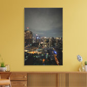 Nachtleven in Bangkok fotografie Canvas Afdruk (Insitu (Woonkamer))