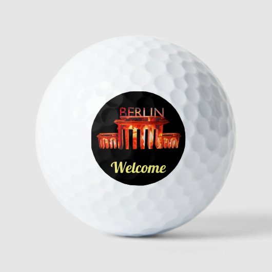 Nachtleven in Berlijn, persoonlijk gemaakt   Golfballen (Voorkant)