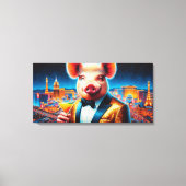 NACHTLEVEN IN VARKENSVLEES 8 CANVAS AFDRUK (Voorkant)