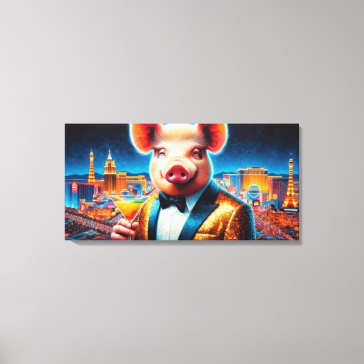 NACHTLEVEN IN VARKENSVLEES 8 CANVAS AFDRUK (Voorkant)