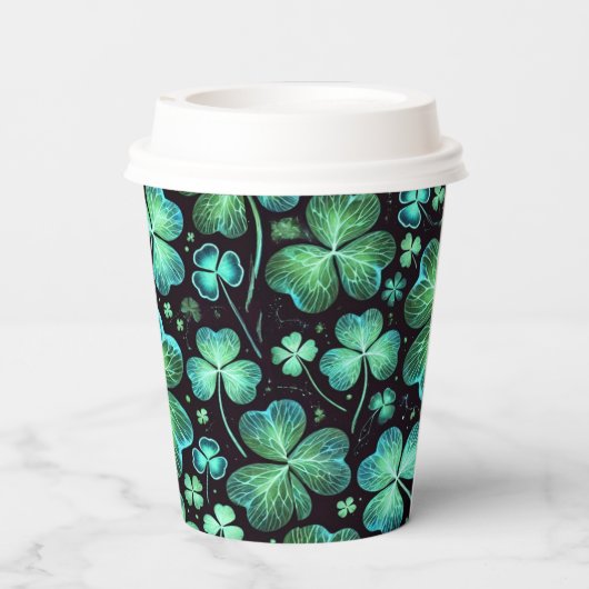 Nachtleven Luck Papieren Bekers (Achterkant)