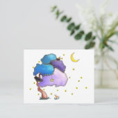 Nachtlichten, blanco briefkaart (Staand voorkant)